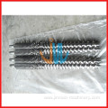 65/132 conical twin screw and barrel for CPVC pipe